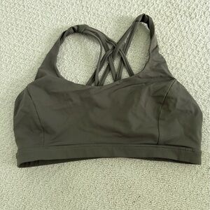 Lululemon Free To Be Serene Sports Bra Strappy Sage C/D Size 10